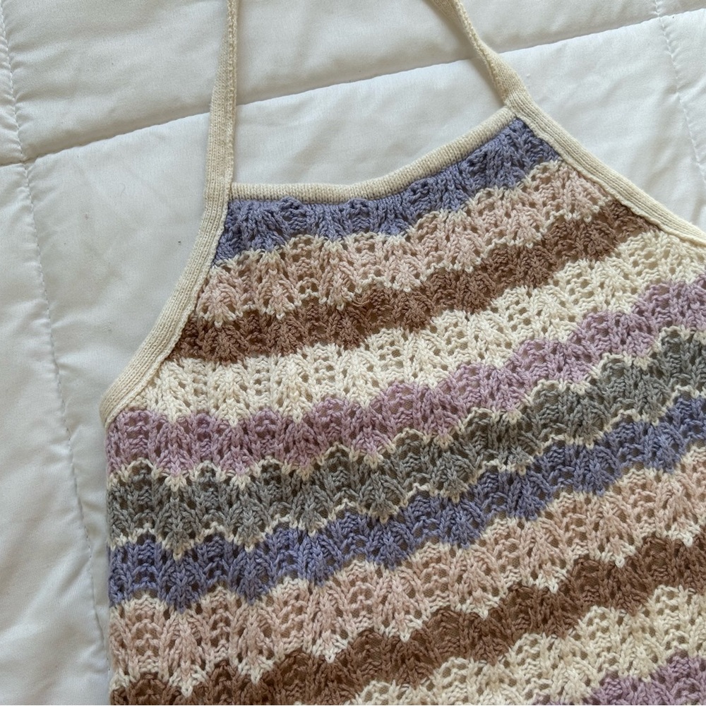NWOT Crochet American Eagle Halter Top Size XS